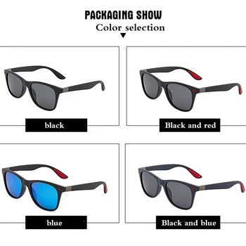 Aikštė akiniai nuo saulės vyrų vairavimo Madingi akiniai moterų stabdžių ultravioletinių vairuotojo veidrodis žvejybos poliarizuotos šviesos reguliatorius akiniai vairavimui