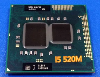 Originalus Intel core Procesorius I5 520M i5 520M 3M Cache, 2.4 GHz, Nešiojamas, Nešiojamasis Cpu Procesorius I5-520M nemokamas pristatymas
