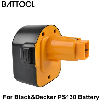 Battool Pakeisti 12V 3.5 Ah Black&Decker PS130 PS130A elektrinių Įrankių Baterijų A9252 A-9252 A9275 A-9275 A9266 Įkraunama Baterija