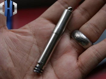 EDC Titano Keychain Pen Nešiojamų Mažų Lauko Priemonė, Pen Metalo Keychain Tušinukas