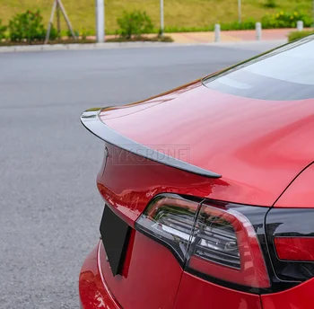 Už Tesla Model 3 2017 2018 2019 2020 iš ABS Plastiko galiniai įkrovos Sparno Spoileris, Galinis Stogo Aptakas Sparno Kamieno Lūpų Įkrovos Padengti Automobilio Stiliaus