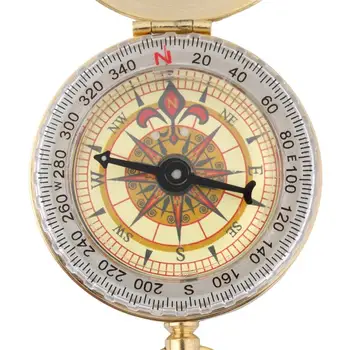 Didmeninė Lauko Pėsčiųjų, Kempingas Priedai Klasikinis Žalvario Kišeninio Laikrodžio Stiliaus Kompasas Harmoningą Kišenėje Įdegio Antikvariniai Kompasas