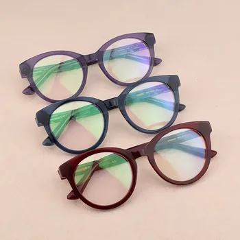 Naujas Mados Prekės ženklų akinių rėmelių moterų kompiuterio trumparegystė Akinių Rėmeliai Moterų Recepto Akinius apvalių akinių rėmeliai gg0348O