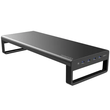 Metalo kompiuterio ekrane padidinti lentynos su USB namuose organizavimo ir laikymo stalčiuko mados lydinio lentynos organizatorius