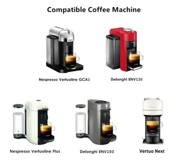 ICafilas Stianless Plieno Daugkartinio naudojimo Vertuoline Nespresso Kapsulių Vertuo Kavos Filtras 