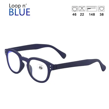 Meeshow Tikslumo skaitymo akiniai Retro Stiliaus Apvalūs akiniai skaitymui Vyrai moterys skaitymo akiniai Anti-mėlyna šviesa aukštos kokybės