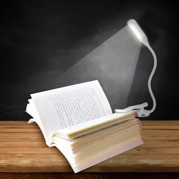 7LED Knygos Lempos Įrašą Apie Mini 3-Lygio Ryškumą 360 Laipsnių Lanksti Lova Skaitymo Šviesos Akių Priežiūra Naktį ABS Jutiklinį Jungiklį Stalas