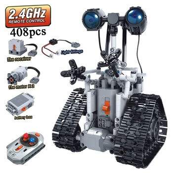 SS Klasikinis Robotas Nuotolinio Valdymo 2.4 GHz įranga, biuro įranga, o su Varikliu-Box 408pcs Statybiniai Blokai, Plytos, Kūrėjas Žaislai Vaikams dovanos