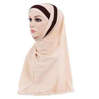 2 Gabalas Musulmonišką Hidžabą Islamo Moterys Pagal Šalikas Kaulų Variklio Dangčio Ninja Galvos Dangtelis Vidinis Dangtelis Amira Ramadanas Shayla Malda Skrybėlių Mados
