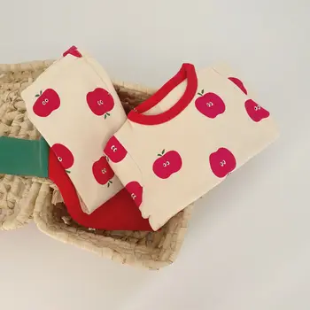 Kūdikiui Baby Girl Rinkinys kūdikių pižama namuose paslaugų paketą spausdinimo kūdikių apatiniai su skrybėlę Naujagimiui Mergina Drabužiai