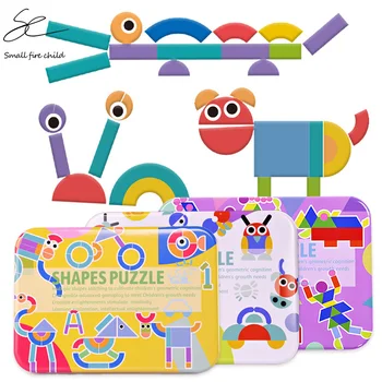 2020 NAUJOS Veislės Kūrybinį Galvosūkį Vaikams, Mediniai Žaislai Vaikams Dėlionės Vaikai Ankstyvojo Mokymosi Švietimo Žaislai Montessori