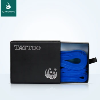 100vnt/Box Plastiko Blue Tattoo Įrašą Laido Rankovėmis Krepšiai Tiekimo Vienkartiniai Dangteliai Maišeliai Tatuiruote Tatuiruotė Mašina Priedai
