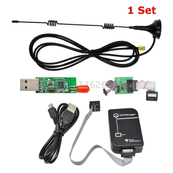 CC2531 Zigbee Emuliatorius CC-USB Derintuvas Programuotojas CC2540 Sniffer su 8DBI antenos Jungtis Downloader Kabelį, 