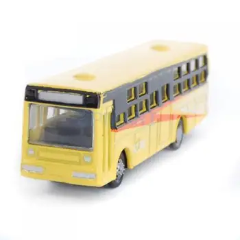 MagiDeal 6Pcs 1/160-1/200 Mini Diecast Modelio Autobusų, Traukinių, Geležinkelio Gatvėje, Diorama Vaikų Berniukų Žaislai, Dovana, Namų Biuro Stalo Dekoras