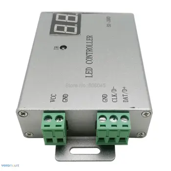 H805SB IR LED SD kortelę pikselių valdytojas,paramos WS2812,WS2811,APA102,DMX512,ir kt.1. uosto kontrolės 4096 pikselių bevielis nuotolinio valdymo pultas