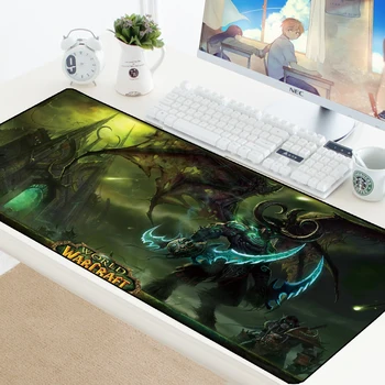 Žaidimų Pelės Mygtukai World of Warcraft XL Didelis Fiksavimo Krašto Guma, neslystantis Kilimėlis Žaidimas Kompiuterio Darbalaukio Greitis Pelės Žaisti Mat Padas