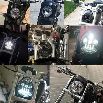 Motociklo LED ŽIBINTŲ Black Chrome 