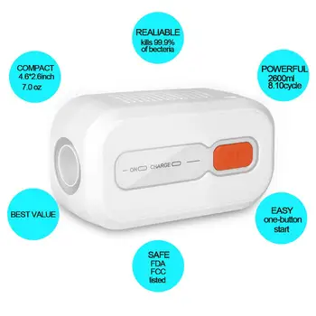 MOYEAH CPAP Kaukės Švaresnis dezinfekavimo aparatą Už CPAP,APAP,BIPAP Mašinos Su Įkrauti Akumuliatorius 2000mAh Miego Apnėja Supaprastinta Versija