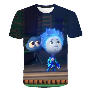 2020 naujas mielas berniukas viršūnes aukštos kokybės 3D spausdinimo cartoon vaikų drabužių vasaros tendencija cool kokybės greitai-džiovinimo T-shirt