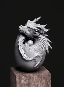 Q versin Derva modelis rinkiniai Drakono kiaušinį, Kinų Drakonas Kūdikių unpainted PCW01
