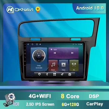 10 Colių Android 10 Automobilio Multimedijos Grotuvas GPS Volkswagen Golf 7 RHD 2013 m. m. 2 Din Radijas Stereo Navigacijos 4G WI-fi BT DVD Nr.