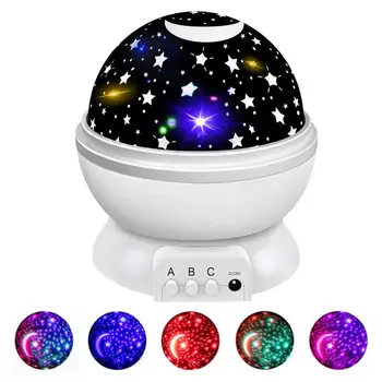 LED Projektorius Star Mėnulis Galaxy Naktį, Šviesos, Vaikams, Vaikų Kambario Dangus Sukasi Miegamojo Puošimas vaikų Darželio naktinė lempa Kūdikiui Lempos Dovanos