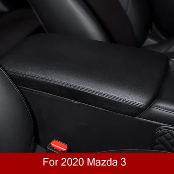 Anglies Pu Odos Automobilio Sėdynėje Padengti Trinkelėmis Konsolės Porankis Trinkelėmis Reikmenys 2020 M. Mazda 3