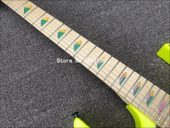 2020 m. Aukštos kokybės elektrinė gitara,Citrinų geltoni dažai,kaklo 5 rašybos, su nešiojamų rankena,nemokamas pristatymas