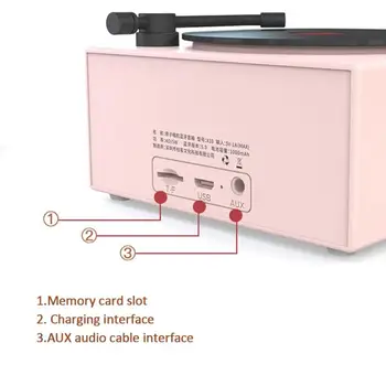 Portable Bluetooth Speaker Retro Mini Nešiojamą Belaidį Bluetooth Garsiakalbį, USB/TF Kortelė Muzikos Grotuvas HIFI žemų dažnių Garsiakalbis Spalva