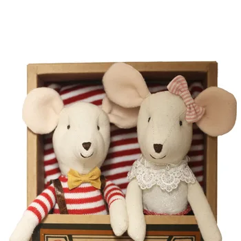 30cm minkštos lėlės kalėdų eglutės žaislų, animacinių filmų pliušiniai žaislai kawaii pelės lėlės naujųjų metų pelė dovanų iškamšos lėlės