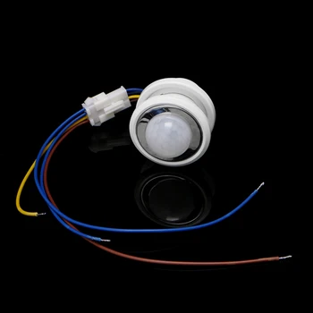 40mm LED PIR Detektorius Infraraudonųjų spindulių Judesio Jutiklis-Jungiklis su Laiko Vėlinimo Kolonėlė