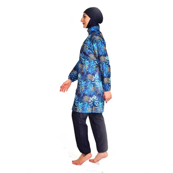 YONGSEN Naujienos Moterų Plius Dydis Burkinis Kukli Apranga, Islamo Musulmonų maudymosi kostiumėlį Ilgai Muslimah Hijab Pilnas draudimas Swimwears Atskirti