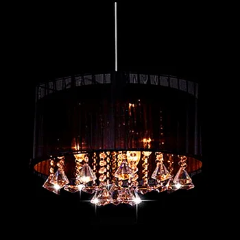 Šiuolaikinės Paprastu būdu Ovalo kambarį Kambarį led šviesos blizgesio Lubų Šviesos Matinio audinio umbra k9 kristalų luminaria