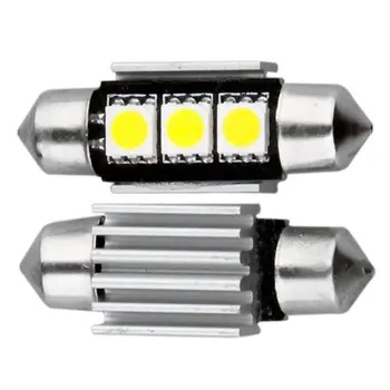 TOYL 10* 36MM AMPULÄ-LAMPE 3 LED 5050 SMD BLANC VOITURE DOME CANBUS