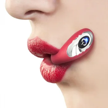 Mini Lūpų, Liežuvio, Burnos Vibratorius Žodžiu Žiedas Massager Silikoninis Vandeniui atsparus Įkrovimo Moterų Sekso žaisliukais kiaušinių suaugusiųjų produktas Moterims