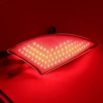 Niscarda 2VNT LED Galinio Bamperio Atšvaito Šviesiai Raudonos Automobilių Ratai Stabdžio Apdaila Rūko Uodega Lempa Lexus IS250 IS300 IS350 m. m. 2016 m.