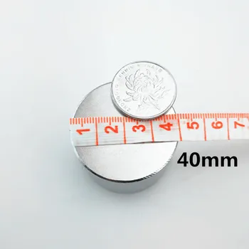 1pcs N38 Neodimio magnetas 40x30mm NAUJAS galio metalo super stiprus apvalus magnetai 40*30 mm Neodimio magnetas galingas nuolatinis magnetas