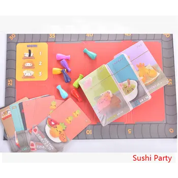 Suši eiti stalo Žaidimų 2-5 Žaidėjų Šeimai-Geriausia Dovana Juokingas Žaidimas Japonų maisto eiti kelionių Kortelės Šalis Žaidimas