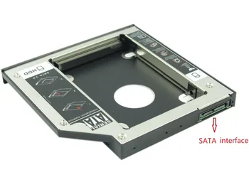 WZSM NAUJAS 12.7 mm, SATA 2-asis SSD HDD Caddy už Dell Inspiron N4110 N5110 N5010 N7110 Kietajame Diske Caddy Nemokamas Pristatymas