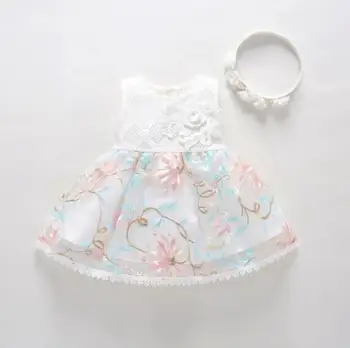 1 rinkinys vaikams mergaitėms, drabužiai vestuves inscenizacija gimtadienio princesė gėlių suknelė + lankelis TUTU