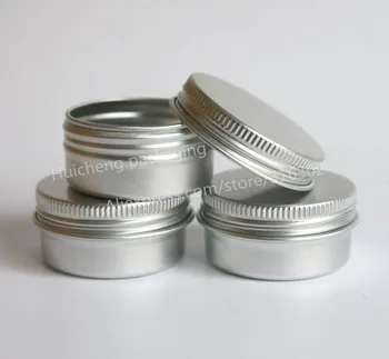 50 X 15G Aliuminio puodą Skardines Jar 1/2oz metalo Kosmetikos Pakuotės, Konteinerio 15cc profesionali kosmetika bakas