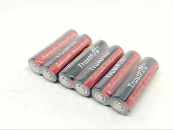 TrustFire AA 14500 3.7 V 900mAh Ličio Baterija Spalvinga Įkraunamas Baterijas su PCB Apsaugos Valdybos Fotoblykstės Fakelas