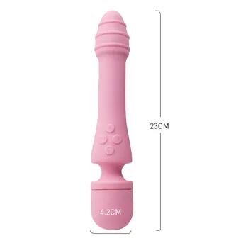 AV Vibratorius, 10 Dažnių Dviguba Vibracija Šildymo USB Įkrovimo Masažas Vaginą Stimuliuoja Klitorį Masturbacija Sekso Žaislai Moterims.