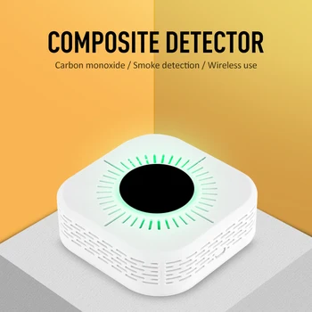 Kontaktoriai C200 Belaidžio Composite Dūmų Detektorius Ir Anglies Monoksido Signalizacijos CO Signalizacijos, Dūmų Bevielio Perdavimo Tinklo Signalo