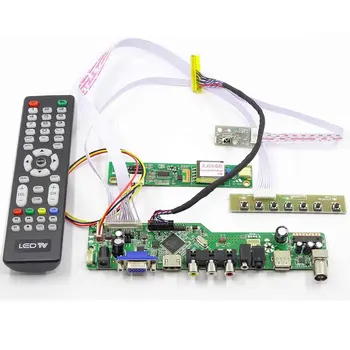 Latumab Naujas Rinkinys LTN154X3-L03 TV+HDMI+VGA+USB+AV LCD LED ekrano Valdiklio Tvarkyklę Valdybos 15.4