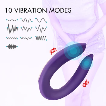 Kelnaitės Vibratorius G Spot U-Formos Suaugusiųjų Žaislai Poroms Makšties Klitorio Stimuliatorius Moterų Masturbator Sekso Žaislas, Skirtas Moters