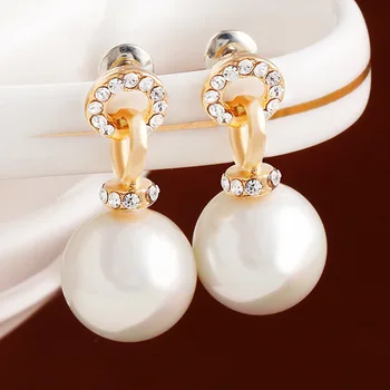 Boucle d ' oreille bižuterijos stud auskarai aukštos kokybės Aukso Spalvos perlo auskaru mergaitėms auskarai moterims pendientes