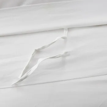4pcs Medvilnės Pure white viešbutis patalynės rinkinys siuvinėjimui antklodė antklodė apima karalienės dydžio lova lino karaliaus lakštai