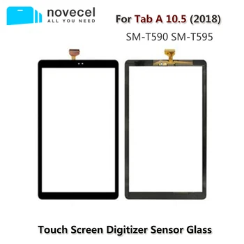 Novecel A+ Touch Ekranas, Pultas, skirtas Samsung Galaxy Tab 10,5 2018 SM T590 SM-T595 Jutiklinio Ekrano Stiklo plokštė skaitmeninis keitiklis TP Dalys