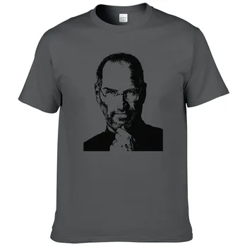 Steve Jobs Marškinėliai Vyrams, Atsitiktinis Medvilnės Marškinėliai Vyrams Vasaros Trumpomis Rankovėmis T-Shirt O-Kaklo Tees #035